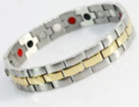 Stainless Steel bracelet containing healing magnets